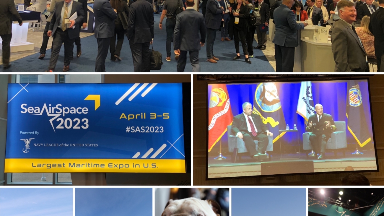 Navy League 2023 Sea-Air-Space Expo collage